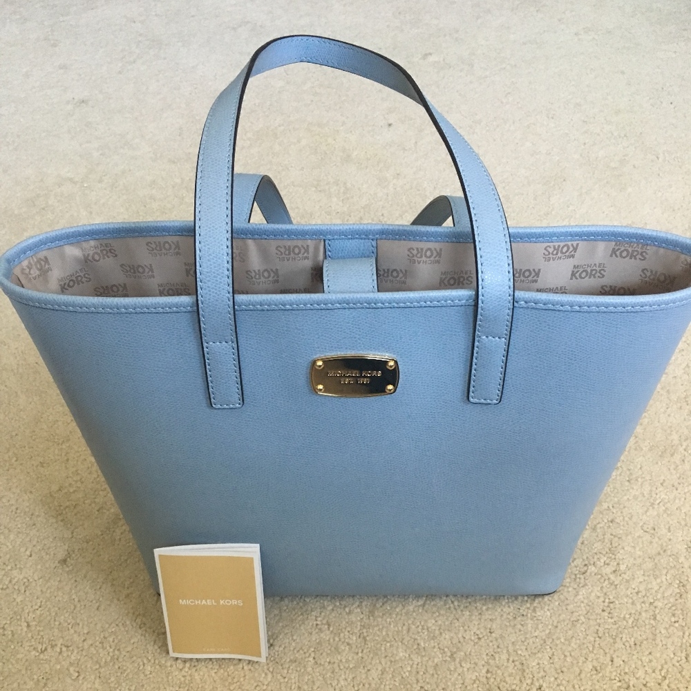 Michael Kors Blue Tote Bag